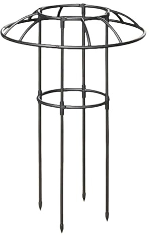 Schirmspalier – Vertikale, Rostfreie, Stabile Kletterpflanzenstütze, Metallschirm-Gartenspalier, Dekorativer Garten-Obelisk-Turmrahmen | Für Weinrose, Clematis, Drachenfrucht, Gurke