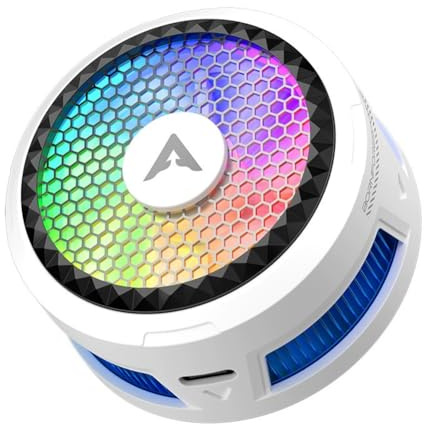 Xnuiasqe 27W High Power Phone Cooler 27W Magnetic Clip Phone Cooler Air Suction Cooling TEC Chip 1060 Aluminum RGB Magnetic Phone Radiator for Gaming