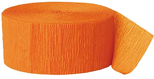 Krepp-Papier Party-Papierschlange- 24 m - Orange