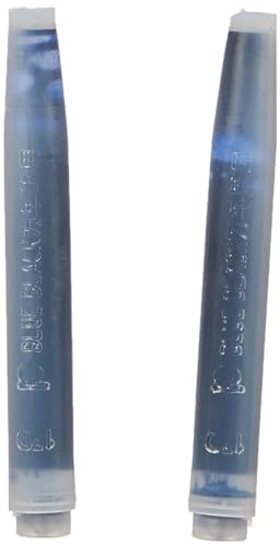 Platinum Preppy Marker & Fountain Pen Refill Cartridge - Blue Black Ink - Set of 2