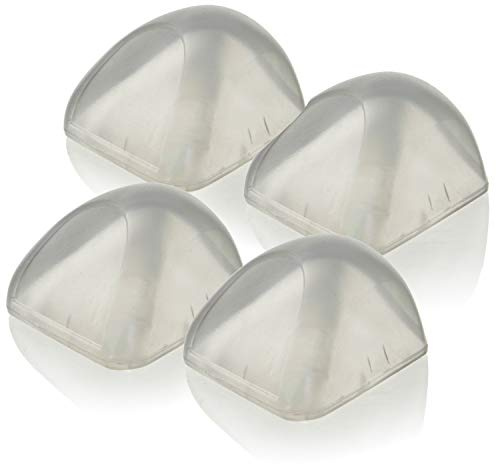 Dreambaby F839 Corner Protection Edge Protection Shock Protection Child Lock Extra Soft Transparent (Pack of 4)