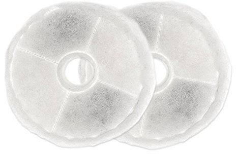 Catit Flower Fountain Replacement Triple Action Filter Cartridges 2 pack - Compatiable with Catit Flower Fountain, Catit Senses Blue and Catit Fresh & Clear Green Water Fountains