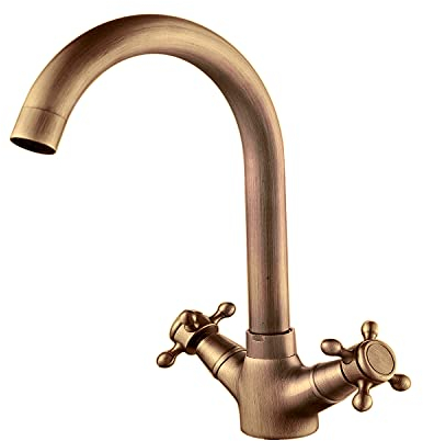 DP Grifería - Grifo de fregadero (grifo de cocina), color Antique, serie Almendro
