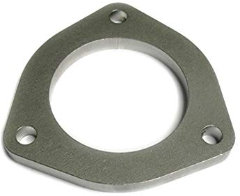Bride de catalyseur en acier inoxydable 63,5 mm pour fixation au pot chappement pour Golf 1 2 3 4 5 6 16V G60 VR6 Turbo - Bride de fixation 3 trous pour catalyseur