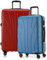 Suitline - 2er Koffer-Set TSA, (66 cm, 76 cm), Cyanblau/Rot