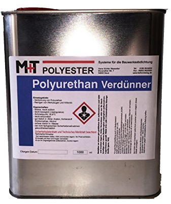1 Liter POLYURETHAN Verdünnung, Verdünner für PU Grundierung Beschichtung Lack