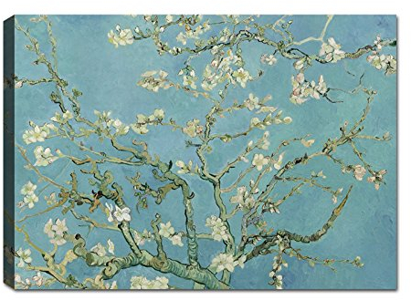 canvashop Quadri Moderni Mandorlo In Fiore Van Gogh Cm 100X70 Quadro Stampa Su Tela Canvas Soggiorno Arte Camera Da Letto