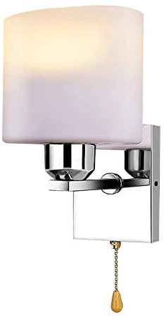 Wandlampe mit Schalter Modern Wandleuchte Innen Bettlampe Nachttischlampe aus Aluminium Wandbeleuchtung für Schlafzimmer Wohnzimmer Flur Warmweiß(Leuchtmittel inkl.)
