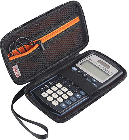 BOVKE Scientific Calculator Carrying Case for Texas Instruments TI-30X IIS 2-Line Scientific BA II Plus Financial Calculator,Black