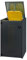Mülltonnenbox 1x120L mit Pultdach aus Aluminium schwarz
