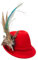 Alpenflüstern Filzhut Trachtenhut Marianne rot ADV116