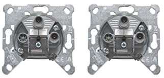 Triax EDS 322 F 3-Fach Antennen Twin Satdose (2 Stück)