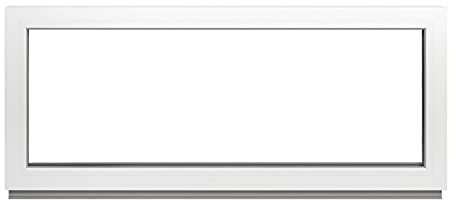 Framex Festverglasung - Kellerfenster BxH: 100 x 40 cm Weiß Fenster 2-fach Fenster Für Gartenhaus/Garagenfenster - Premium Kunststofffenster BxH: 1000 x 400 mm