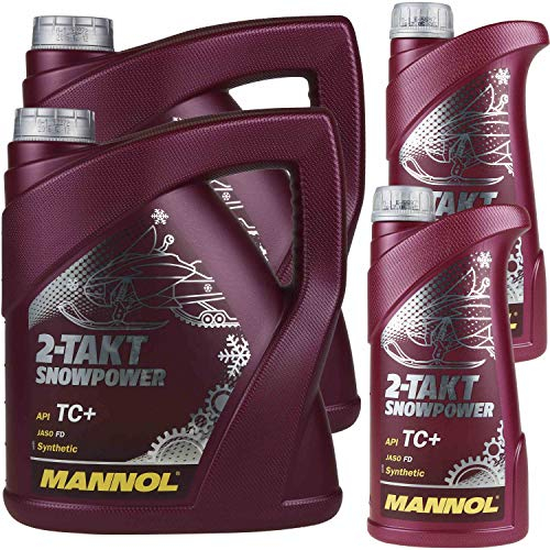 10 Liter MANNOL Schneemobilöl Motoröl 2-Takt Snowpower API TC+ Mischöl 11192207