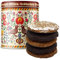 Lebkuchen - original Nürnberger Mandel Elisen- - 45% Nussanteil - handgefertigte Qualität - prämierte Meisterhändler-Manufaktur (Dose Stickmuster - Inhalt: Lebkuchen gemischt - 380 Gramm)