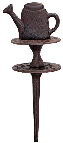 Antikas - Schlauchführung, Gusseisen, Giesskanne, Braun, Gartenschlauch