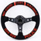 Sportlenkrad 14inch Racing Red Blue Suede Leder Deep Dish Drift Sport Lenkräder Sport Lenkrad
