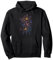 Retro Lilien Blumen Pullover Hoodie