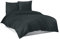 Mixibaby Flanell Feinbiber-Bettwäsche aus 100% Baumwolle - 4 Größen, Größe:155 x 220 cm, Farbe:Schwarz