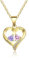 lorajewel Damen Halsketten mit 2 Namen Sterling Silber 926 Mutter Kinder Kette mit Gravur und Steinen Rosegold Herz Anhänger Personalisierte Kette für Mutter/Tochter/Frau/Freundin…