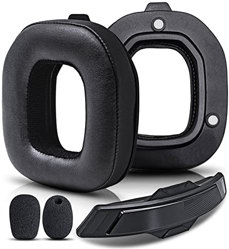 TRANSTEK A50 Mod Kit Gen 3 - Ohrpolster Kompatibel mit Astro A50 Gen 3 Headset I Stirnband/Ersatz-Ohrpolster/Mikrofonschaum - Schwarz