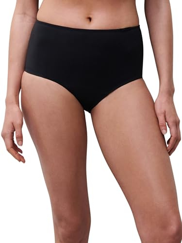 Chantelle Women's, PERIOD PANTY ESSENTIAL, High-Waisted Full Brief, Period underwear, Schwarz, S