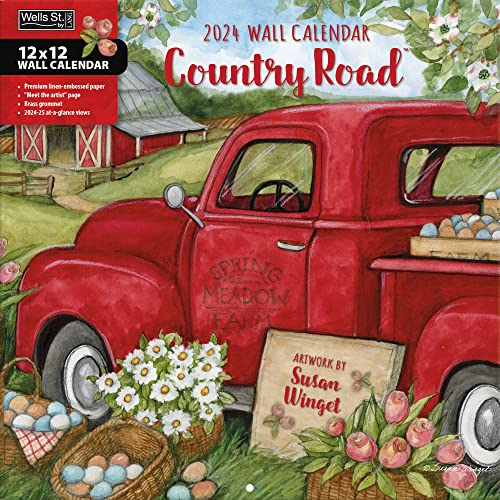 WSBL Country Road 2024 Wandkalender 30,5 x 30,5 cm (24997001744)