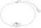 s.Oliver Armband 925 Sterling Silber Damen Armschmuck, 17+3 cm, Silber, Herz, Kommt in Schmuck Geschenk Box, 2035755