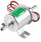 LNGJIN Pompa di Benzina Elettrica,HEP-02A Pompa di Benzina 12V,Pompa di alimentazione elettrica a bassa pressione,Pompa di Benzina Diesel,Pompa Gasolio,Pompa del Carburante Universale(Argentato)