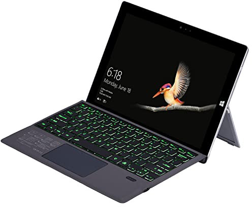 Tastiera Per Microsoft Surface PRO 7 Plus/PRO 6 / PRO 5 / PRO 4 / PRO 3 / PRO7 con Trackpad, ultra sottile forte magnetico Pelle Cover Custodia Con Bluetooth Wireless Keyboard (Retroilluminato)
