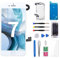 CYKJGS for iPhone 7 Screen Replacement White with Home Button 4.7 3D Touch LCD Display Digitizer Full Assembly with Front Camera Ear Speaker Front Glass Fix Tools Repair Kit for A1660, A1778, A1779