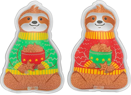 Gruss & CO Partner Handwärmer Motiv Faultier | Handwärmer-Set, Zwei Handwärmer in Faultier-Form, in Geschenkbox | Geschenk Weihnachten, 51119