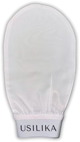 Gant Exfoliant Corps Soie, Gant de Crin, Hammam - Exfoliant Gommage Efficace Corps et Visage en Soie Naturelle, Femme et Homme, Nettoie en Profondeur La Peau, Élimine Les Cellules Mortes, Sans Savon