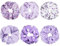 Set Di 6 Fasce Elastiche per Capelli, Stile Fresco Con Varietà di Motivi,Ogni Pezzo con Uno Stile Diverso,Adatto a Donne e Ragazze (Viola)