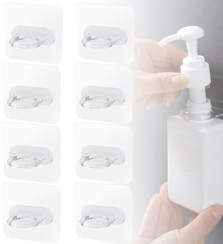 Matame Saugnapf Haken,Multifunktionaler Rundhaken,Wiederverwendbar Wandhaken für Schlafzimmer, Wohnzimmer, Badezimmer, Kleiderschrank (8PCS)