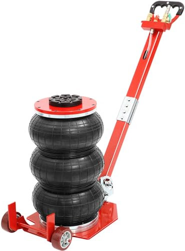 Cric pneumatique 3 tonnes, Cric à Levage Rapide avec 3 Coussins d'air, Outil de Leva Automatique de Voiture avec fiabilité et, Convient pour l'entretien des Voitures, des SUV et des Garages