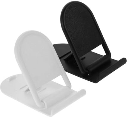jojofuny Mobile Phone Live Broadcast Rack 2Pcs Portable Mini Folding Phone Stand for Desk Travel & Home Use Compatible with All Smartphones