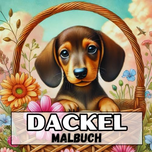 Dackel Malbuch: 50 süße Ausmalbilder für Kinder und Erwachsene – Perfekt zum Entspannen und für Dackel-Liebhaber!