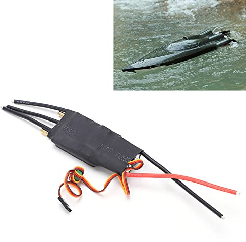Régulateur de vitesse électronique sans balai 80A ESC étanche pour bateau RC avec SBEC 5V/5A, contrôleur de vitesse ESC pour moteur brushless