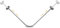 Fesatccoz Barre De Douche Angle En L, Tringle Douche Angle Tringle Rideau Réglable 70-95cm En Acier Inoxydable, Installation Sans Perçagecapacité 30kg Tringle Rideau Angle