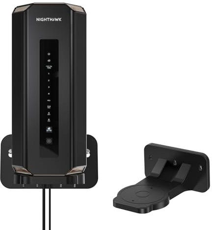 XLTTYWL Orbi - Soporte de pared WiFi 7, ABS Orbit 7, compatible con sistemas de malla Orbi WiFi 7 y routers Allen Net Gear Nighthawk Wi Fi 7 (RBEWMB-10000S) (negro, 1 paquete)