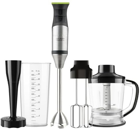 Taurus – Batidora Bapi 1500 Premium XL Fullset | 1500W | 20 Velocidades + Turbo | Cuchillas y Varilla Inox | Ergonómica | Montaje fácil | Antisalpicaduras | Accesorios | Negro