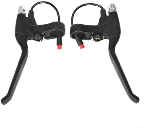 Gdfnmogo Poignée de frein gauche et droite, poignée de frein de scooter, prise en main confortable, étanche, en alliage d'aluminium, compatible avec trottinette électrique Kugoo (une paire de freins)