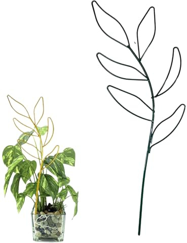 Zimmerpflanze Spalier, kleines Spalier für Topfpflanzen, Blätter im Garten, aus Metall, für Kletterpflanzen, rostfrei, Gartenzubehör