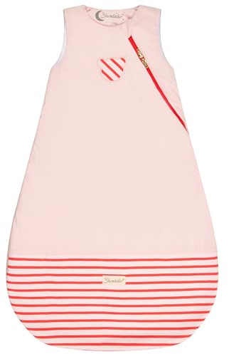 Sterntaler Schlafsack Familie Bär mit Stickerei, feuchtigkeitsregulierendem Hydrocool Futter, Wattierung und praktischem Zwei-Wege-Reißverschluss, in rosa, 1,50 TOG, Größe 90