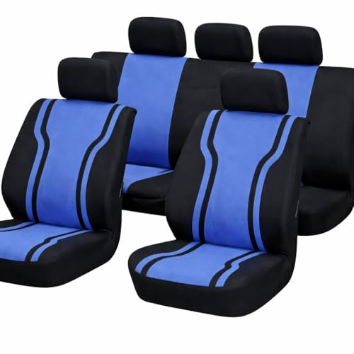 Sitzbezüge Schonbezug Für Kia Carens Cee'd Cerato Magentis Picanto Cee'd Rio Sorento Soul Stinger Xceed Für Mitsubishi Colt Lancer Outlander Für Dacia Duster Logan Sandero Spring Dokker (Blau)