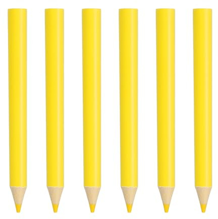 QUARKZMAN 6 Stk Holz Buntstifte Mini Kurze Ölbasierte Buntstifte Für Künstler Lehrer Malbücher Malen Skizzieren Zeichnen Gelb