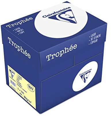 Clairefontaine Trophee Colours Paper 80gsm Ream-wrapped A4 Orange Ref 1878 [500 Sheets]