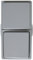 UNITEC 45466L Kombination A/W mit Steckdose Aufputz lose Aquarius FR, grau