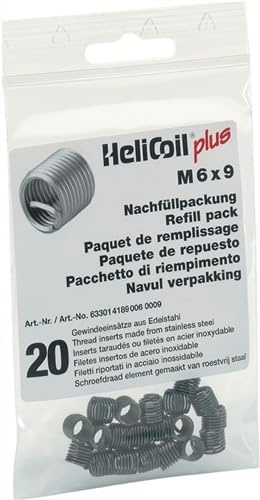 HELICOIL® Plus Gewindeeinsatz 2xD, Standard-Nachfüllpackung, M3